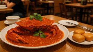 チリクラブというシンガポール名物のカニ料理